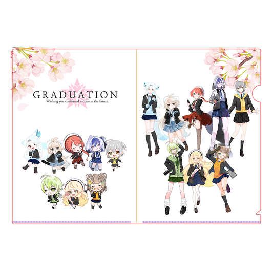 卒業式A4クリアファイル
