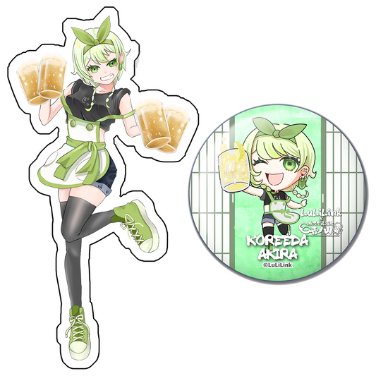 LuLiLink×青ノ山コラボ　此朶アキラ（アクキー＋缶バッジ）